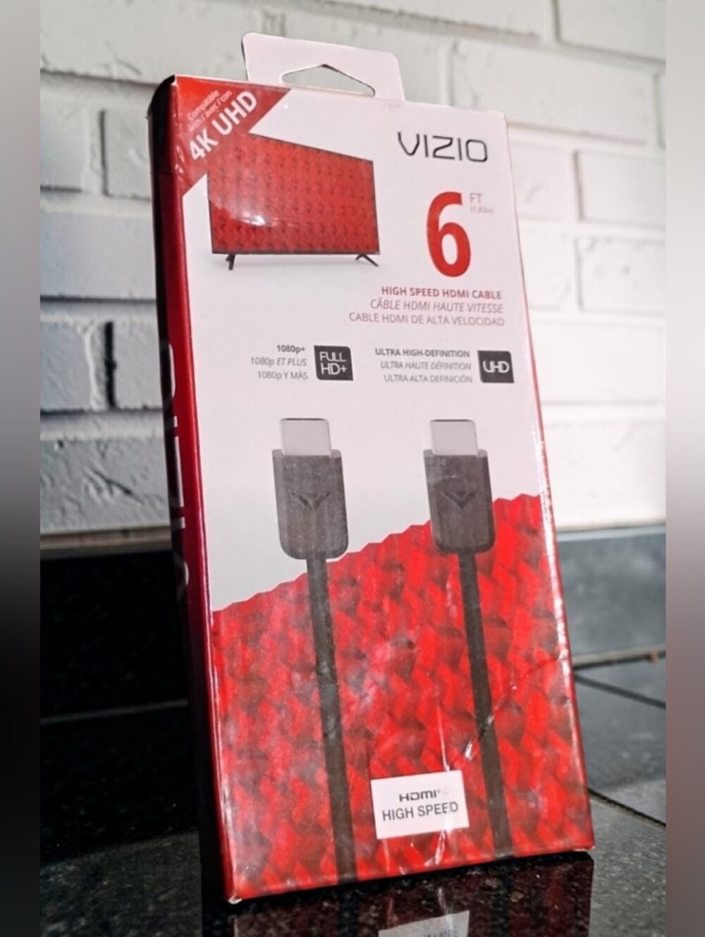 Brand New VIZIO 6ft High-Speed HDMI Cable – 4K UHD & 3D Ready